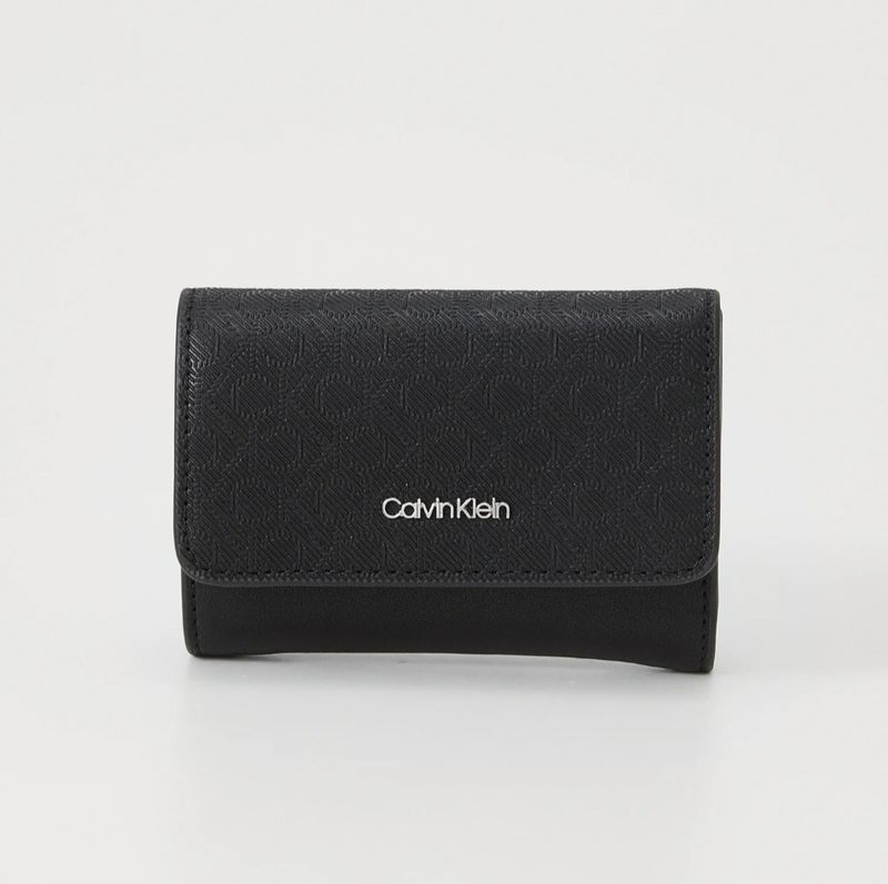 Calvin klein  Must Small Trifold - Portafoglio Zip - Nero mono