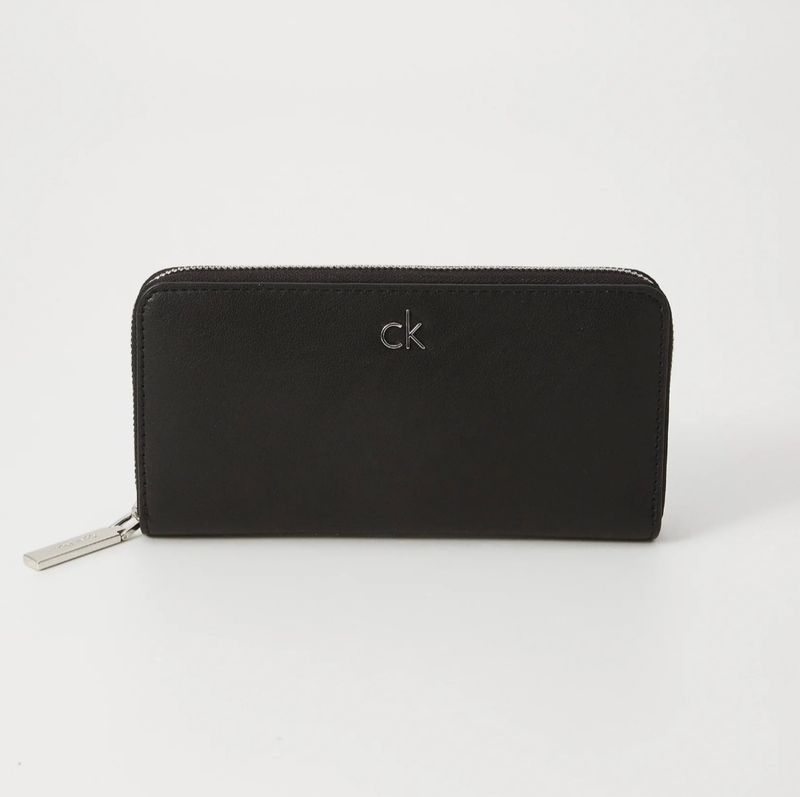 Calvin klein Portafoglio Re-Lok zip Around Nero