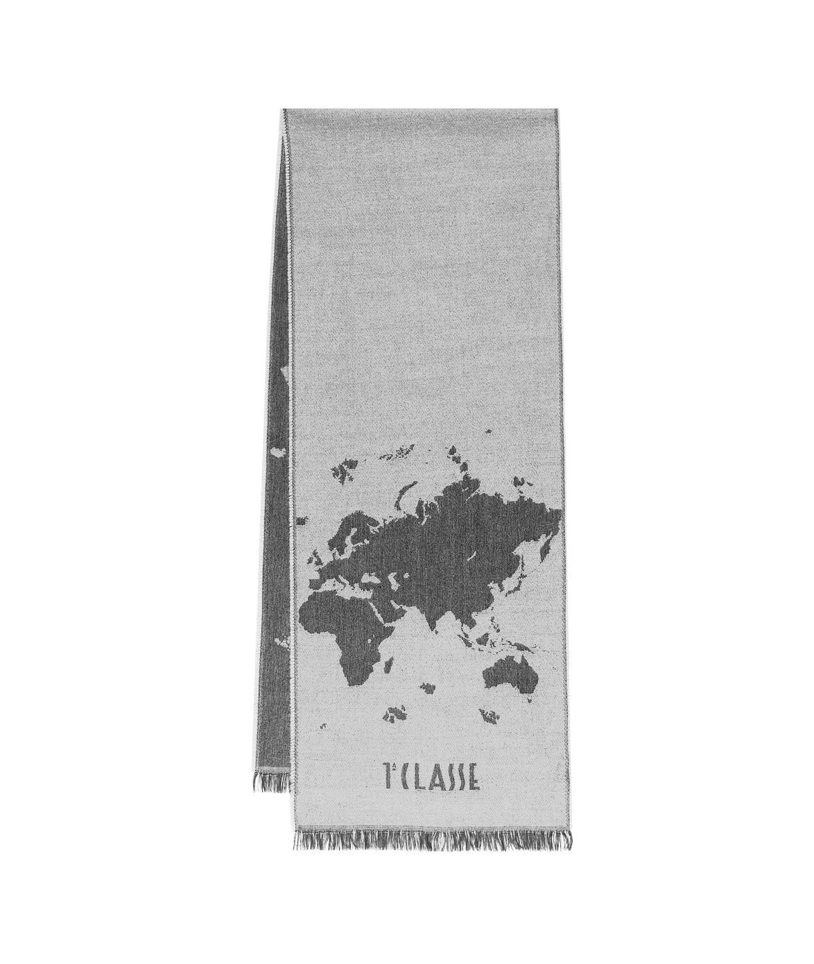 Alviero Martini 1A Classe Sciarpa Unisex Geo Pieno in misto lana e viscosa 30x180  Grey