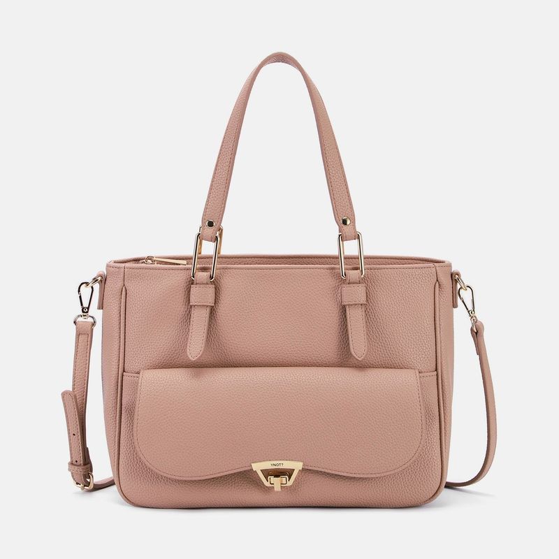 Y Not? Borsa Shopping Harmony In Pelle Sintetica Rosa