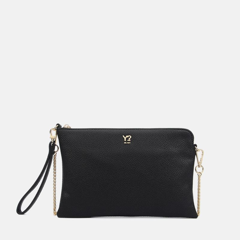 Y Not? Borsa Clutch Harmony In Pelle Sintetica Nera