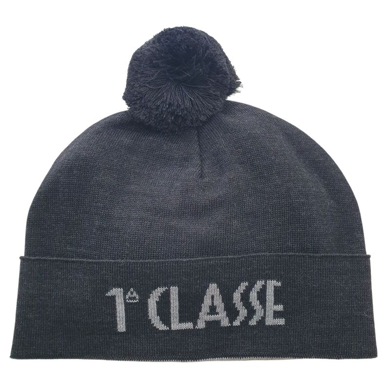 Alviero Martini 1A Classe Cappellino con pom-pon in misto lana Nero