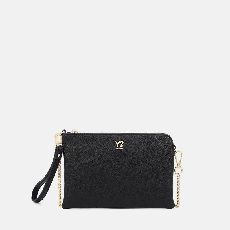 Y Not? Borsa Piccola Clutch Harmony In Pelle Sintetica Nera