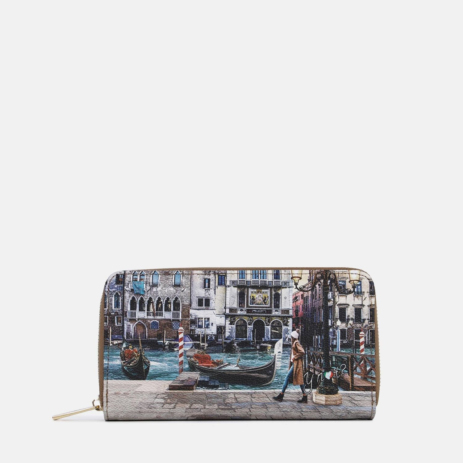 Y Not? Portafoglio 1 cerniera Yes Bag Stampa Blue Lagoon Venezia