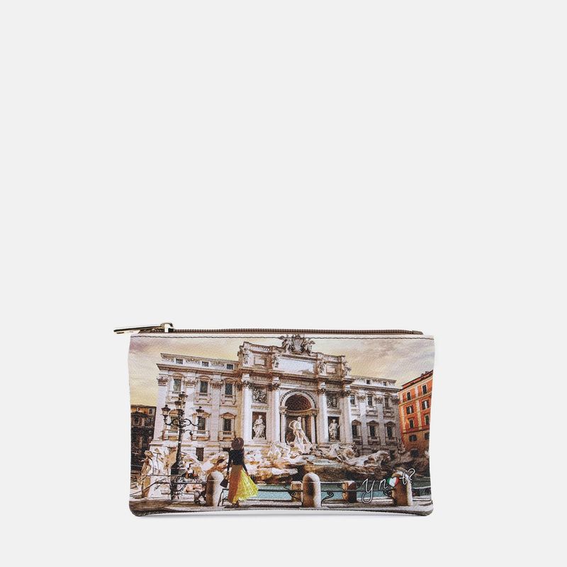 Y Not? Beauty Case Medium Yes Bag Stampa Lost in Rome