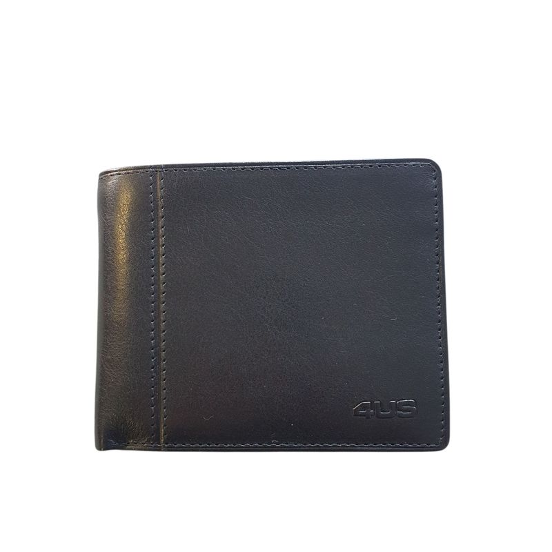 Paciotti 4us Portafoglio da uomo con patta in Pelle liscia Nero