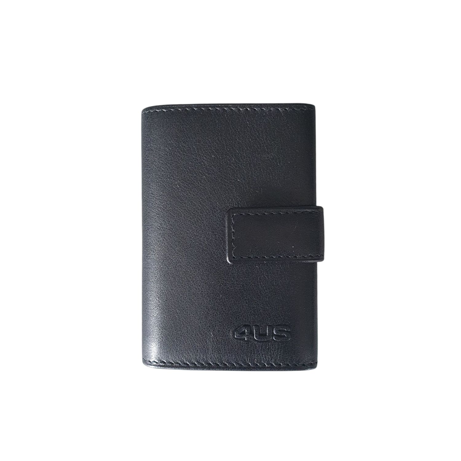 Paciotti 4us Metal Clip Card In Pelle Nero