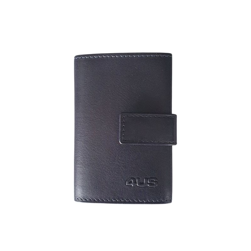 Paciotti 4us Metal Clip Card In Pelle Blu Scuro