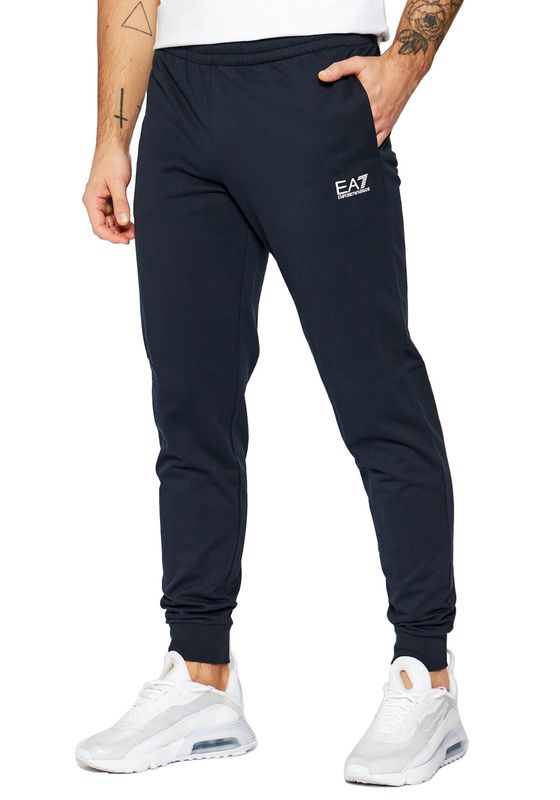 Emporio Armani EA7 Panloni jogger Core Identity in cotone Blu