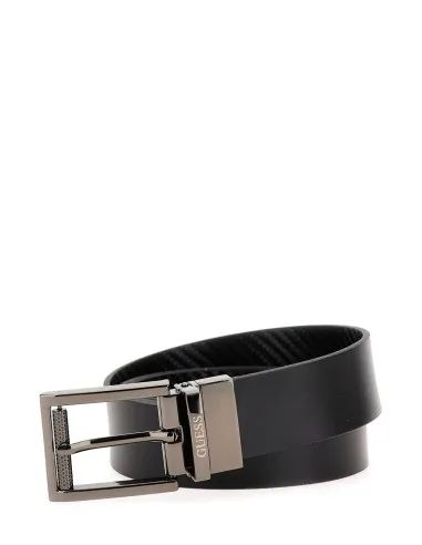 Guess Cintura Uomo reversibile in pelle Nera