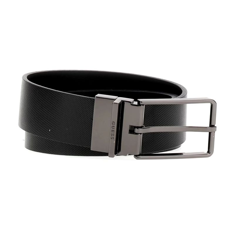 Guess Cintura Uomo reversibile in pelle Nera