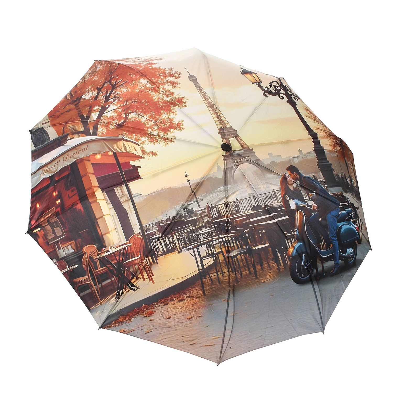 Y Not? Ombrello Pieghevole Automatico Apri/Chiudi Kiss From Paris