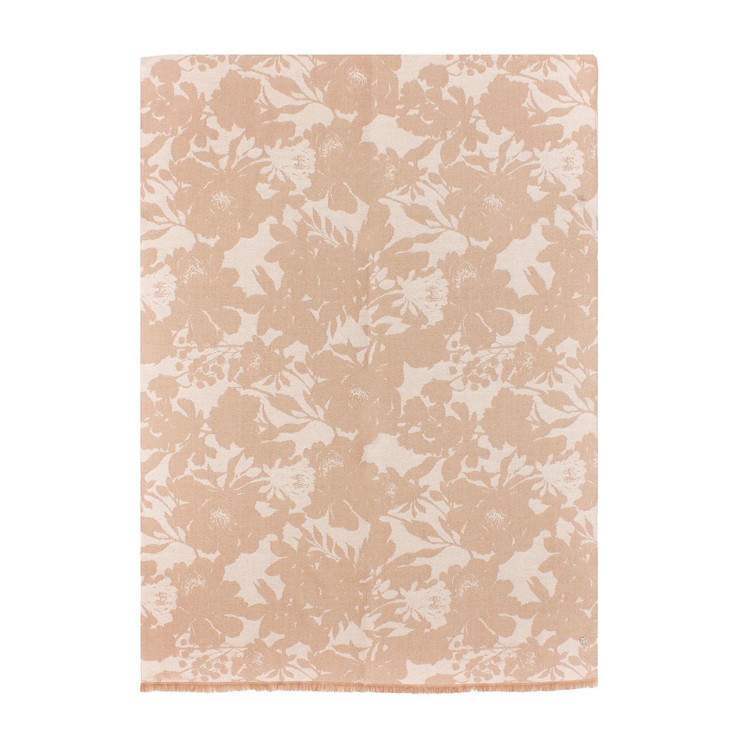 Ynot? Maxi Sciarpa 190x70 Jacquard Flowers Beige Almond