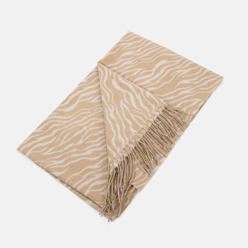 Ynot? Maxi Sciarpa 190x70 Stampata Jungle Beige Almond