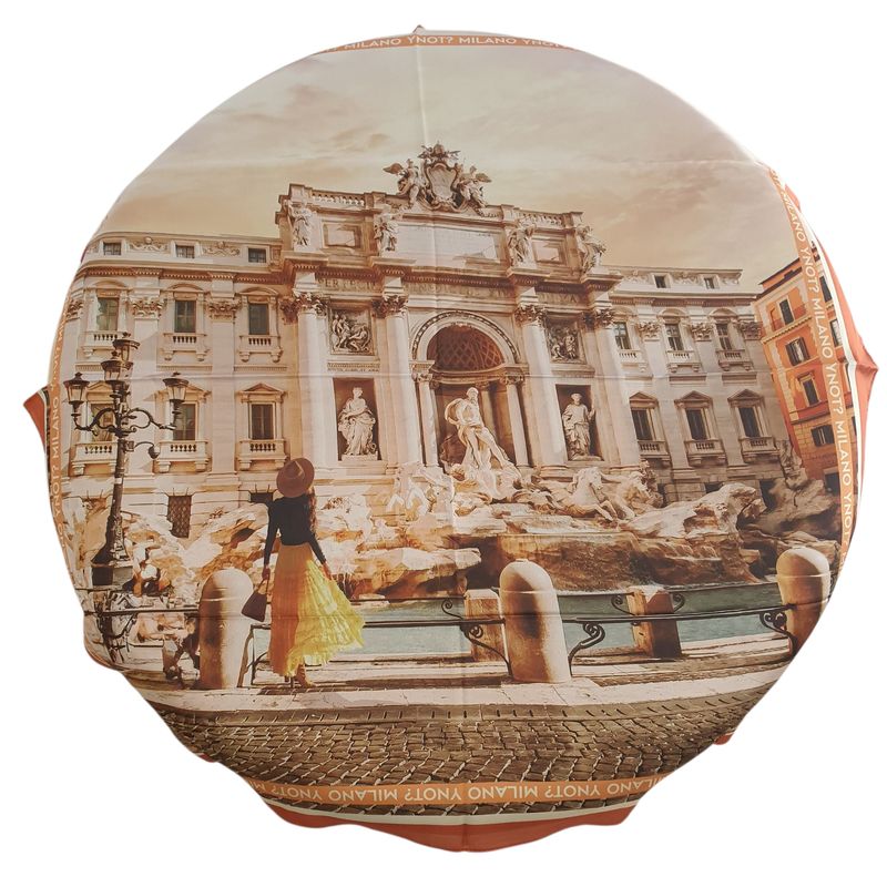 Y Not? Foulard  90 X 90 Roma Trevi 