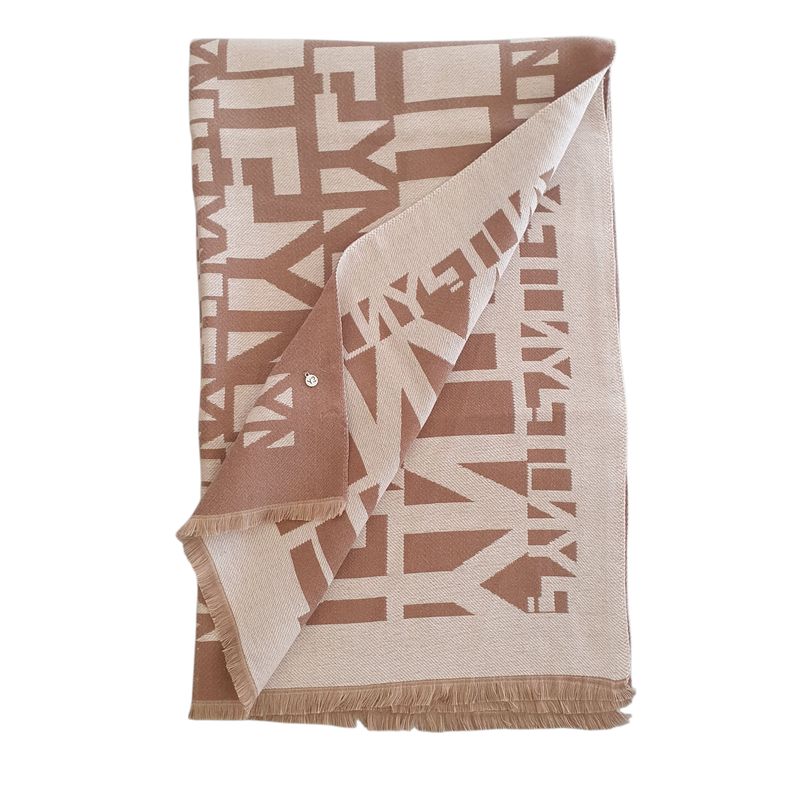Ynot? Maxi Sciarpa 190x70 Jacquard Nut/Beige 