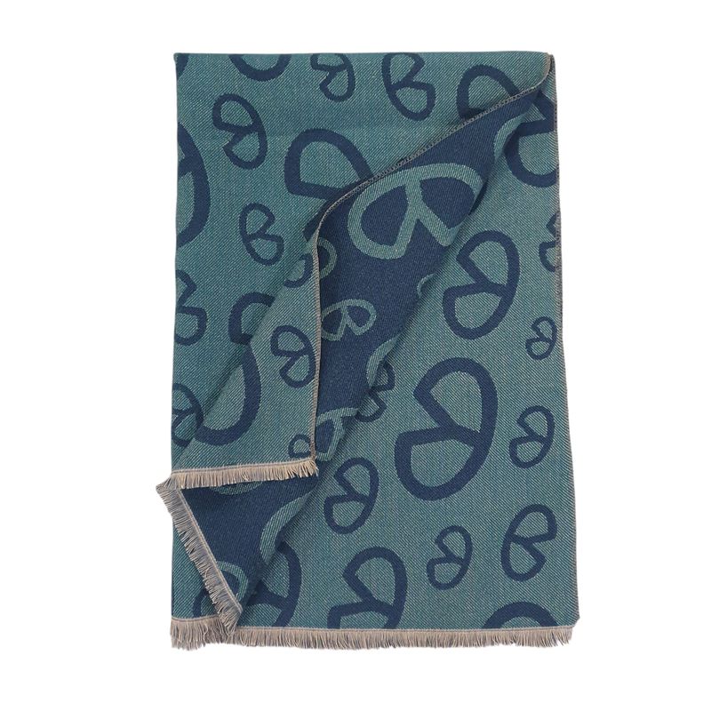 Ynot? Maxi Sciarpa 190x70 Jacquard  Blu Deep