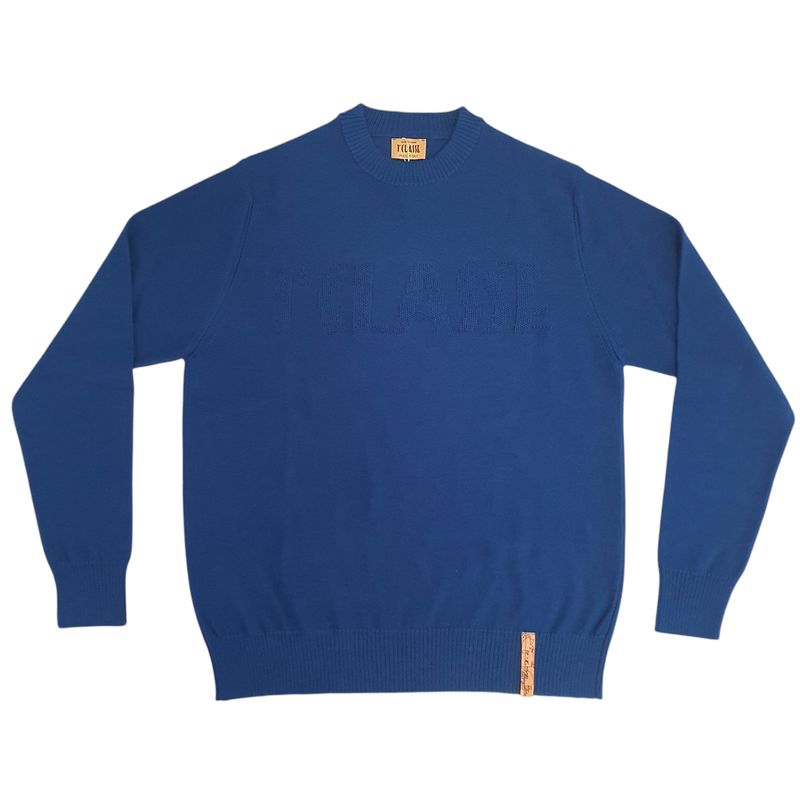 Alviero Martini 1A Classe Girocollo in filato misto lana con logo 1แดฌ Classe Blu Elettrico Alviero Martini 1A Classe Girocollo in filato misto lana con logo 1แดฌ Classe Blu Elettrico