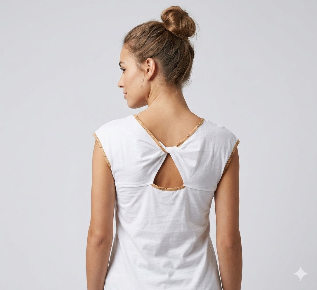 Alviero Martini 1A Classe (Donnavventura) T-shirt con motivo nodo Dietro Bianca