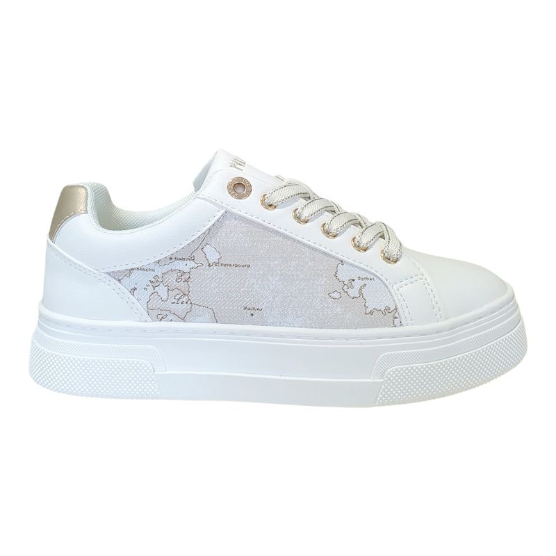 Alviero Martini 1A Classe Sneakers Platform Donna White/Safari Geo