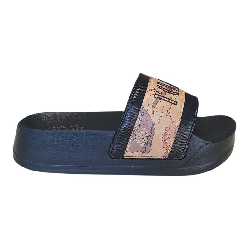 Alviero Martini 1A Classe Ciabatta Zeppa Nera