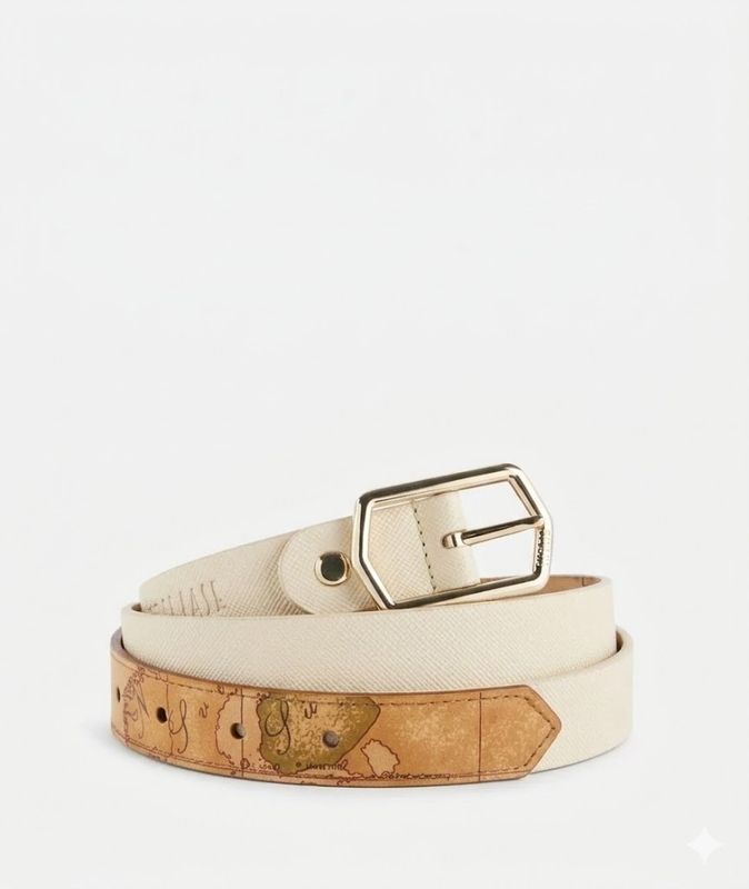 Alviero Martini 1A Classe Glam City cintura reversibile Avorio