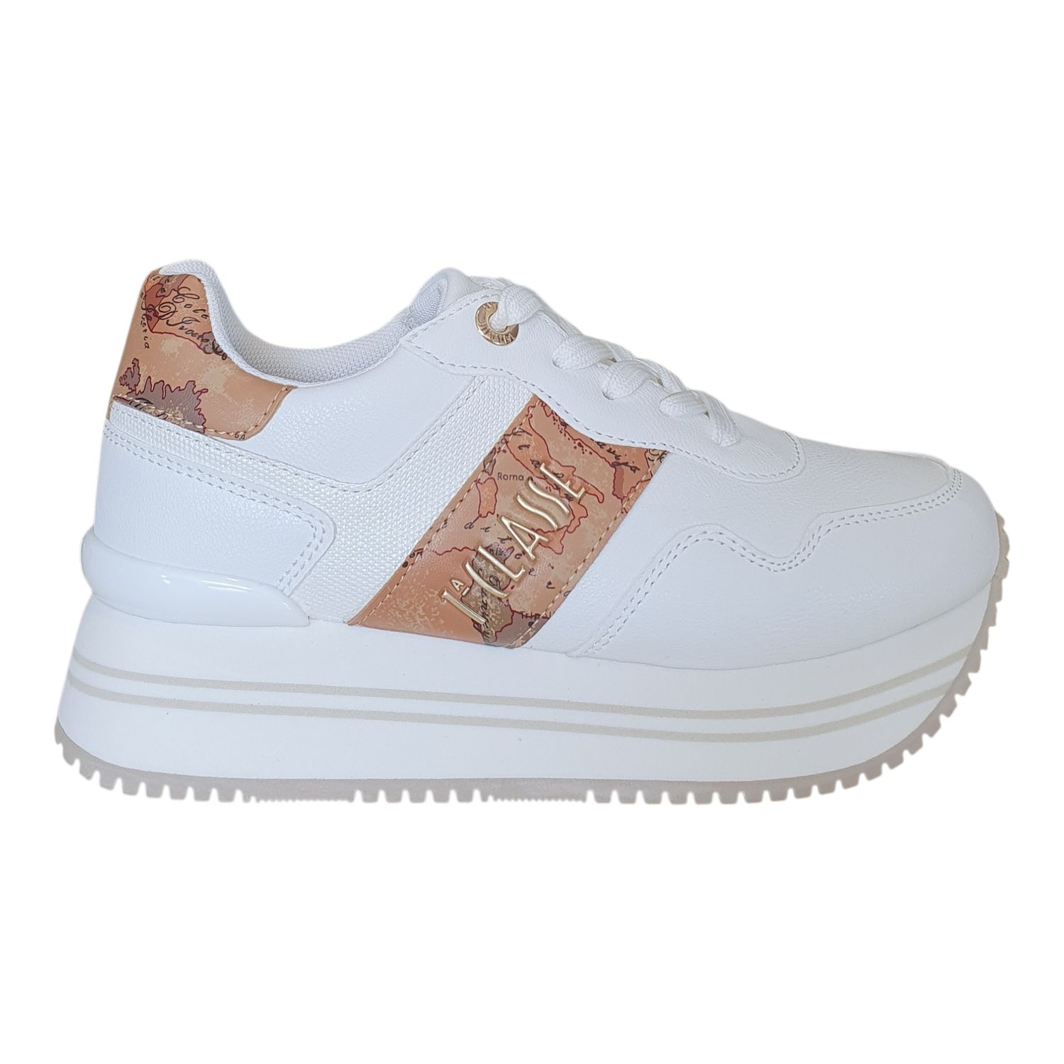 Alviero Martini 1A Classe Sneakers Running Bianca/Geo