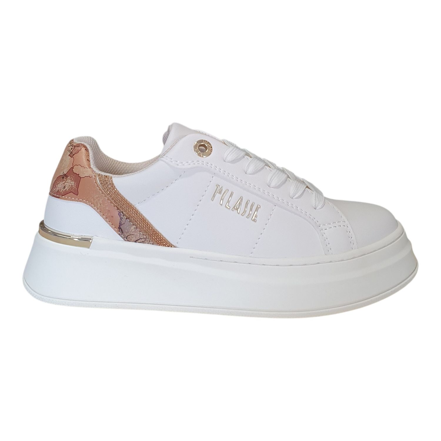 Alviero Martini 1A Classe Sneakers Donna Fondo a Cassetta Off White/Geo Classic