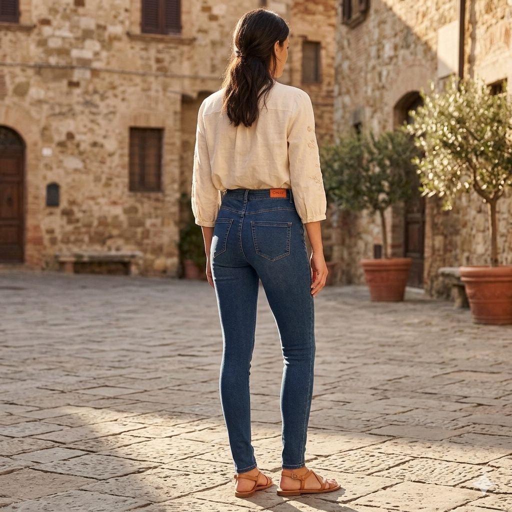 Only - Jeans Skinny Donna Blue Denim