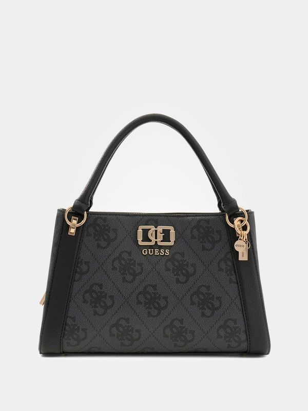 Guess Borsa a mano Logo Karnilla Grigio/Nero