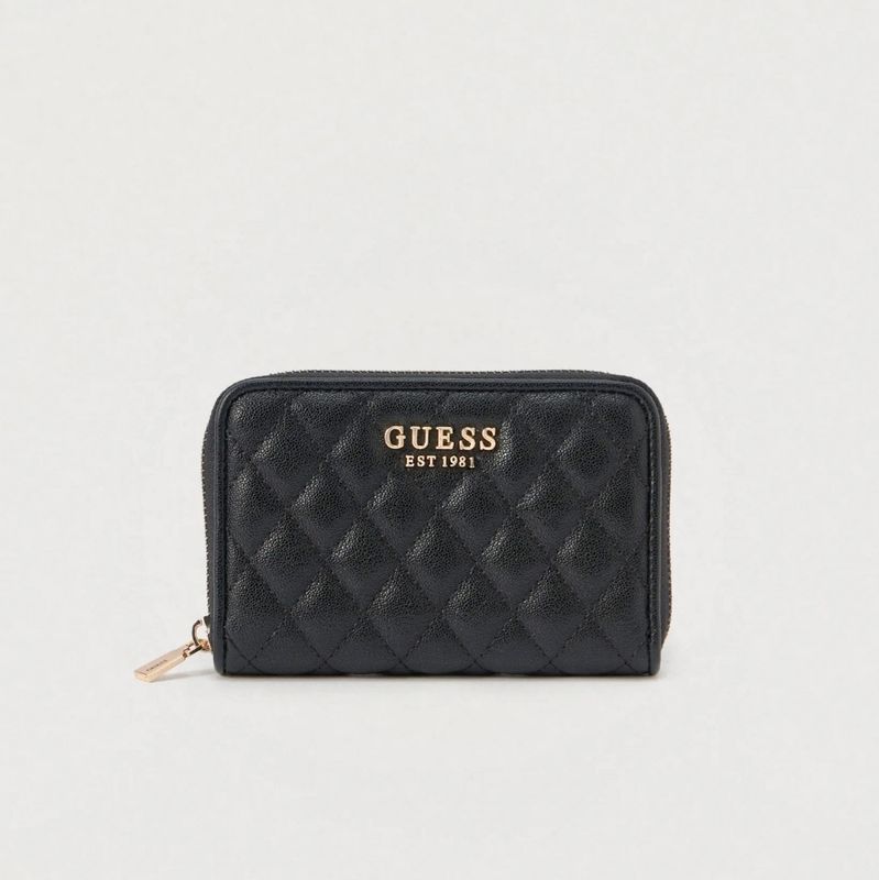 Guess Portafoglio Medio Atabey Trapuntato Nero