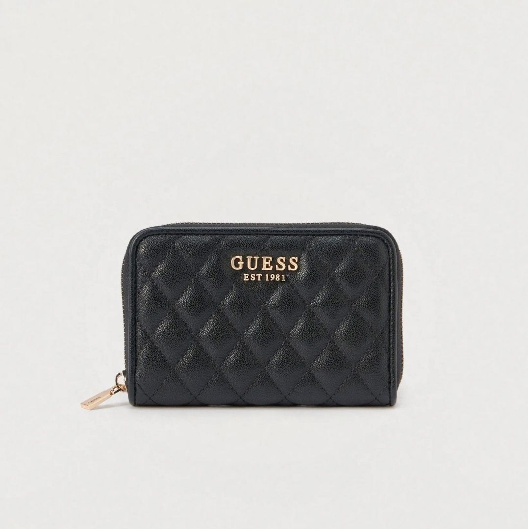 Guess Portafoglio Medio Atabey Trapuntato Nero