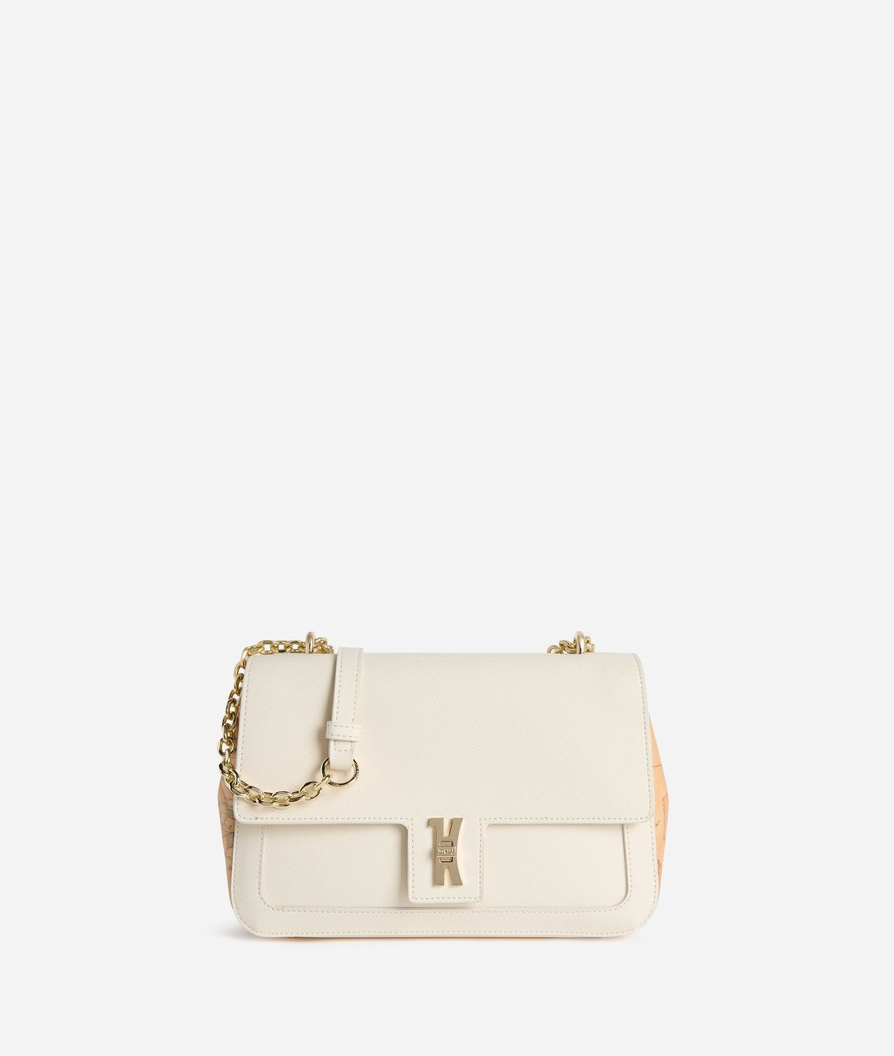 Alviero Martini 1A Classe Bay Lock Bag tracolla Avorio