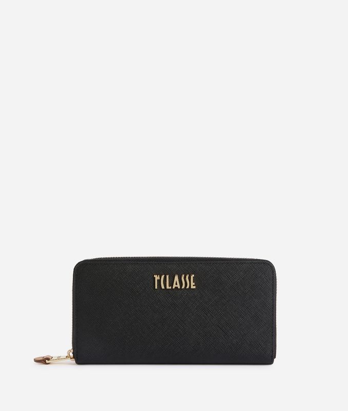 Alviero Martini 1A Classe Bloom City portafoglio zip around Nero