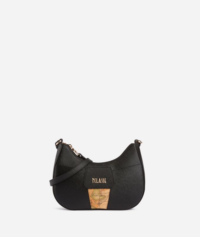 Alviero Martini 1A Classe Bloom City tracollina a mezzaluna Nera