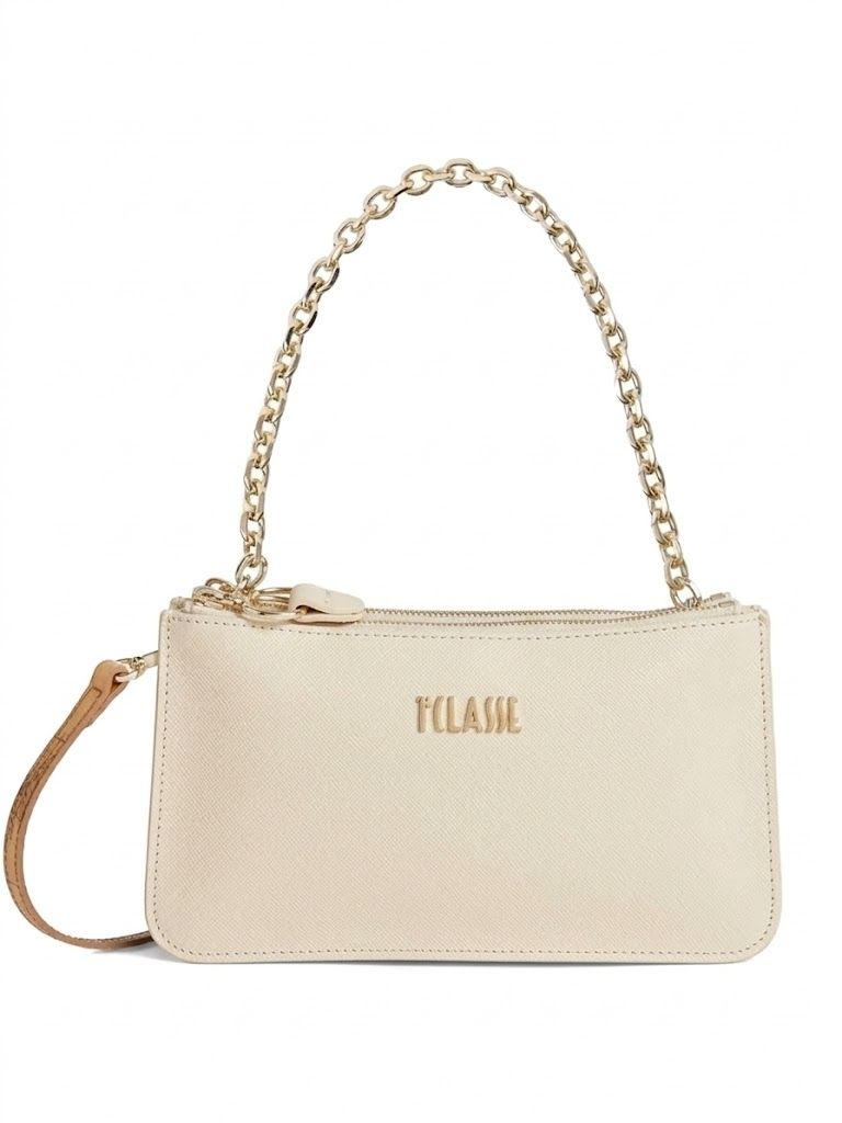 Alviero Martini 1A Classe tracollina 2 Scomparti Bloom Saffiano Avorio