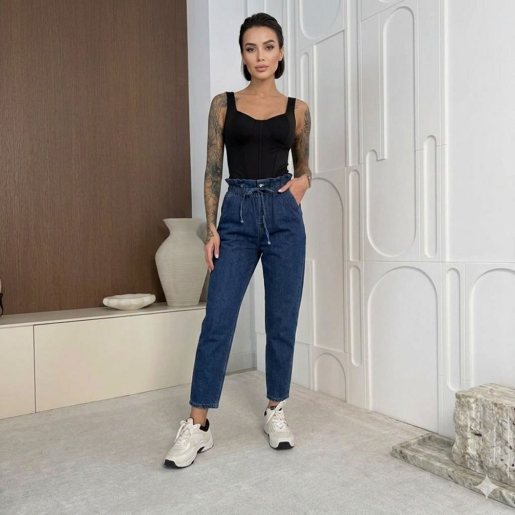 Estee Brown Jeans Taglia Mon stretch vita alta Blu Scuro