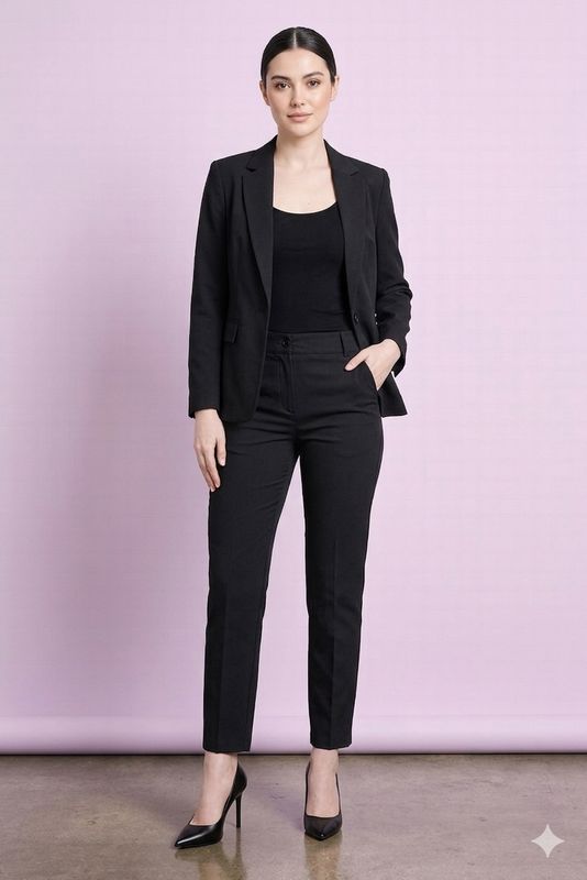 Audrey Pantalone tailleur 7/8 donna Nero