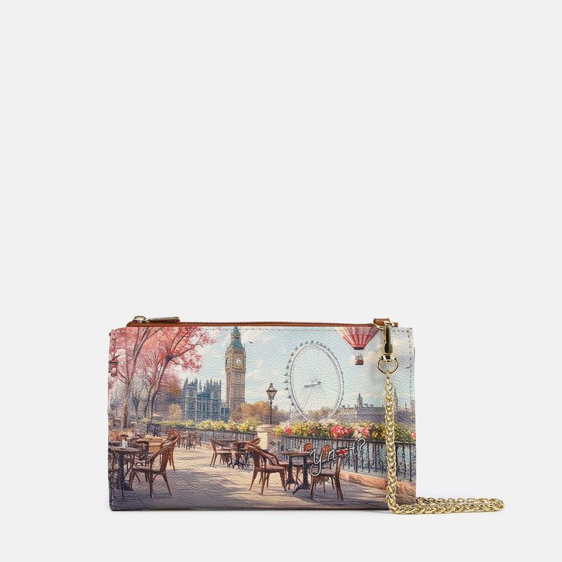 Ynot? Yes Bag Portafogli con tracolla London Caffè