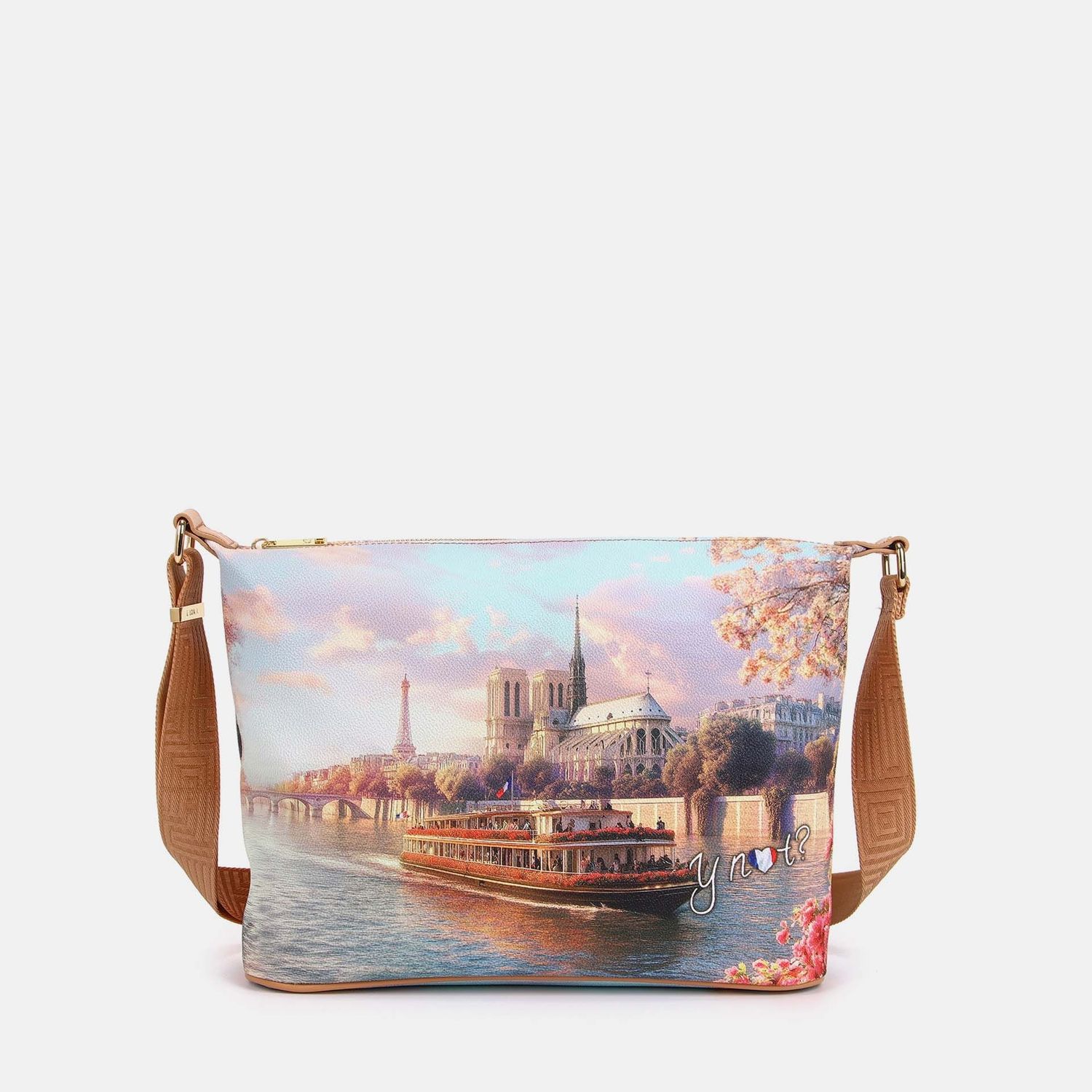 Ynot? Yes Bag Borsa Sacca Large Stampa Paris Seine