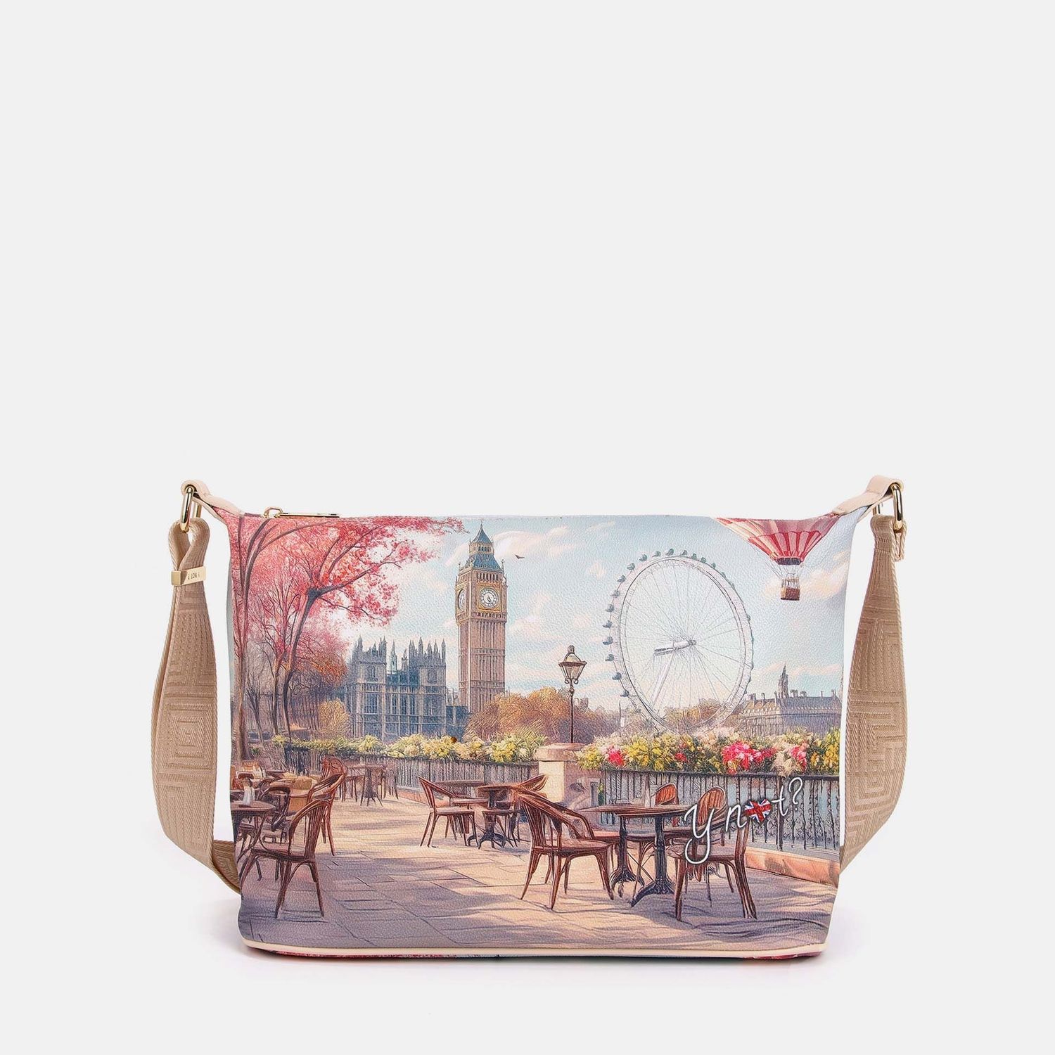 Ynot? Yes Bag Borsa Sacca Large London Caffè