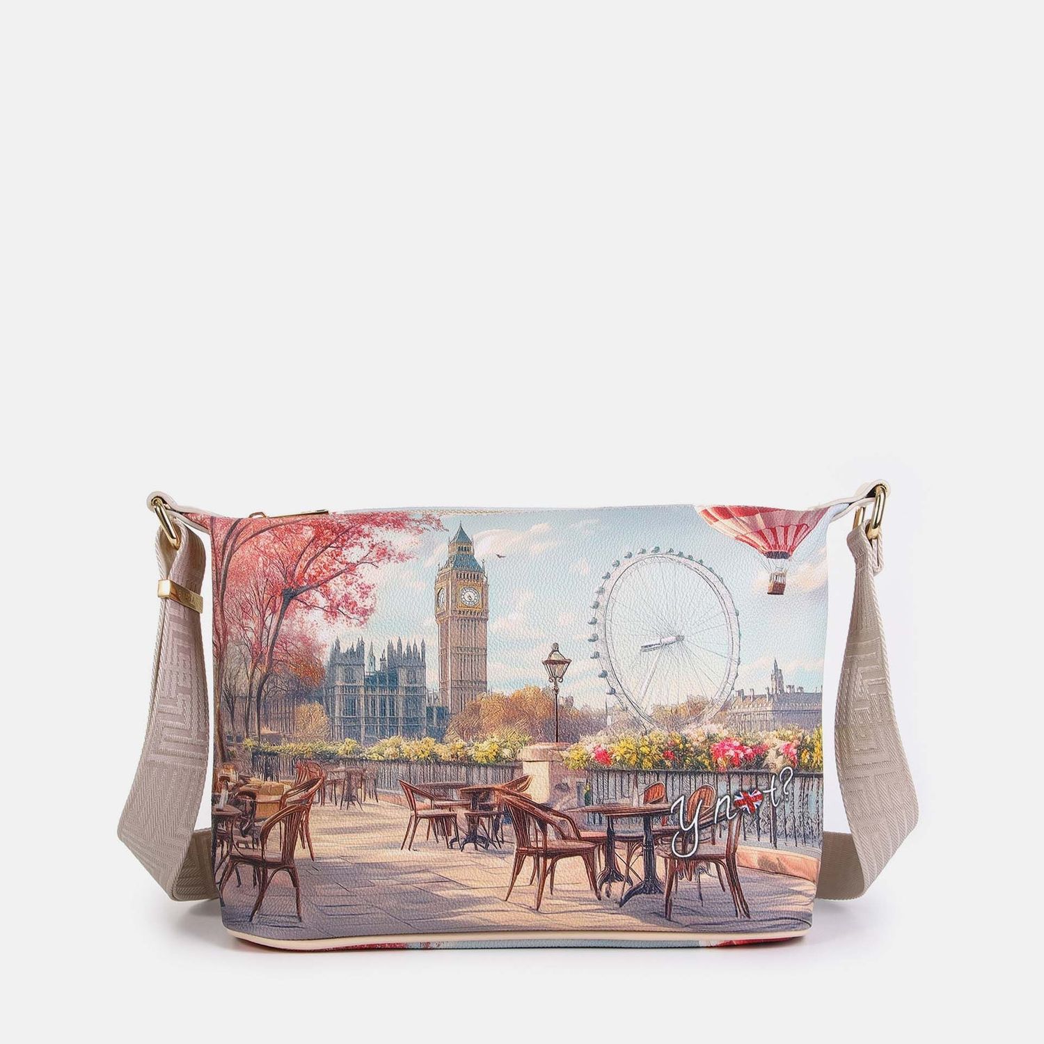 Ynot? Yes Bag Borsa Sacca Small London Caffè