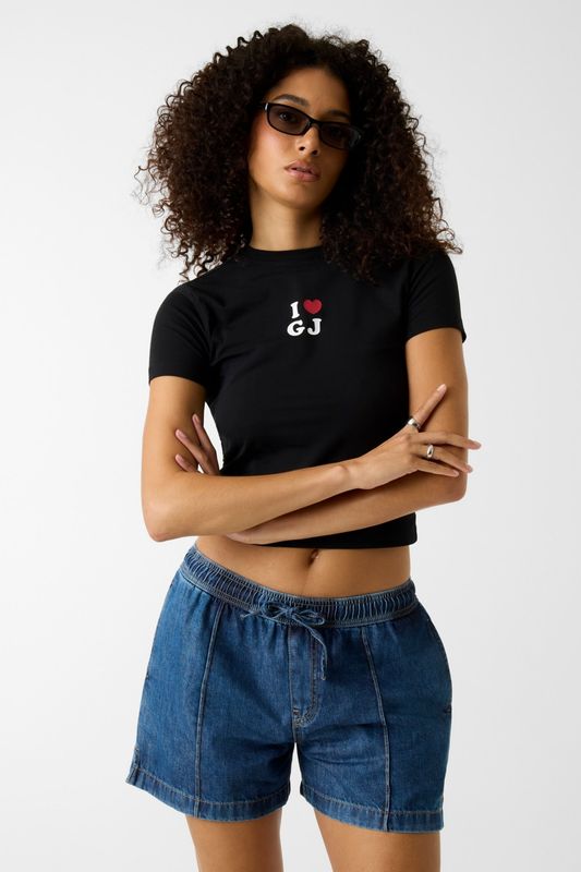 Guess T-shirt cropped Nera
