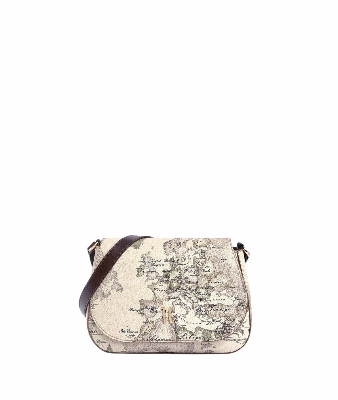 Alviero Martini 1A Classe Country Geo tracolla con patta Tortora