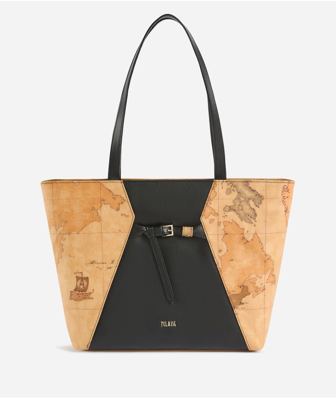 Alviero Martini 1A Classe Geo Saloon borsa shopping Nera