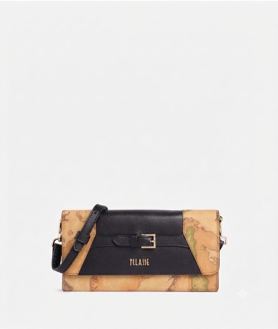 Alviero Martini 1A Classe Geo Saloon pochette portacellulare Nero