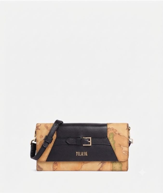 Alviero Martini 1A Classe Geo Saloon pochette portacellulare Nero