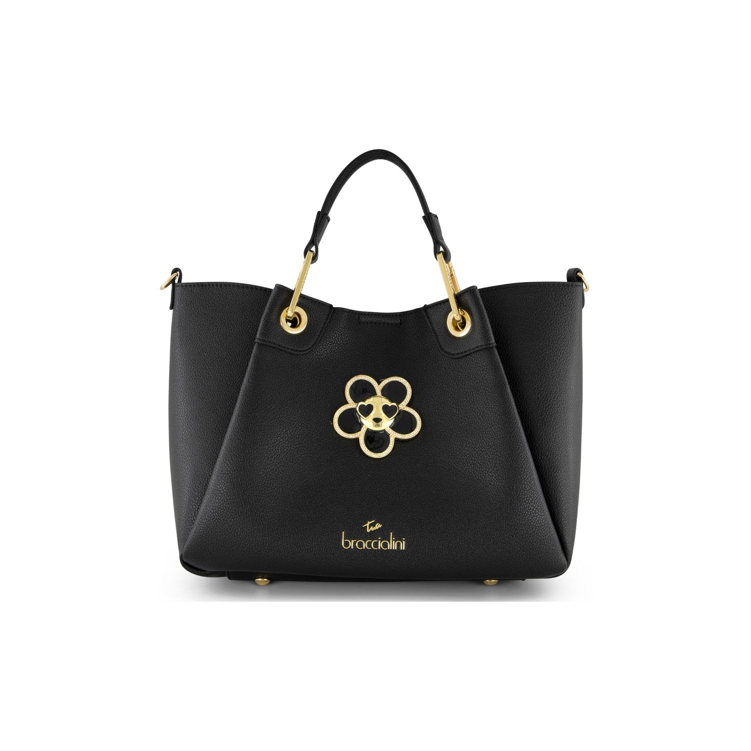 Braccialini Borsa a Mano Media Amy Bijoux Nera