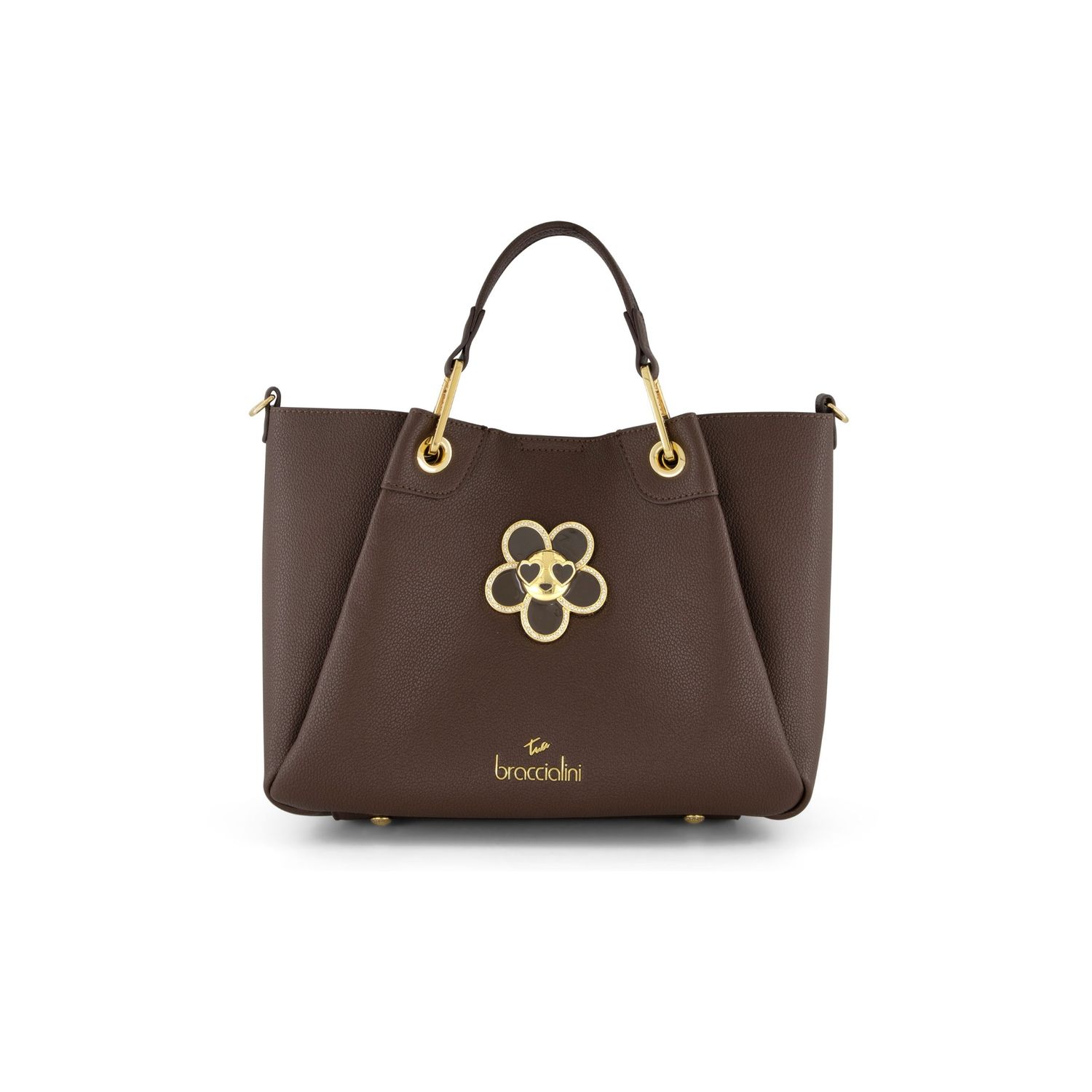 Braccialini Borsa a Mano Media Amy Bijoux Cioccolato 