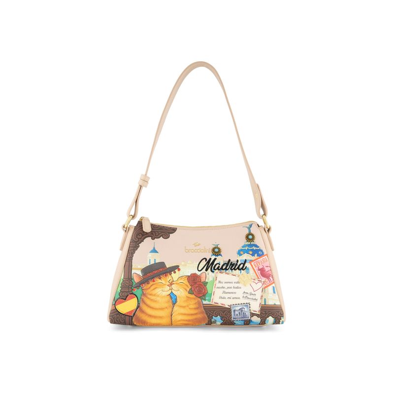 Braccialini Borsa a tracolla Cartoline Madrid